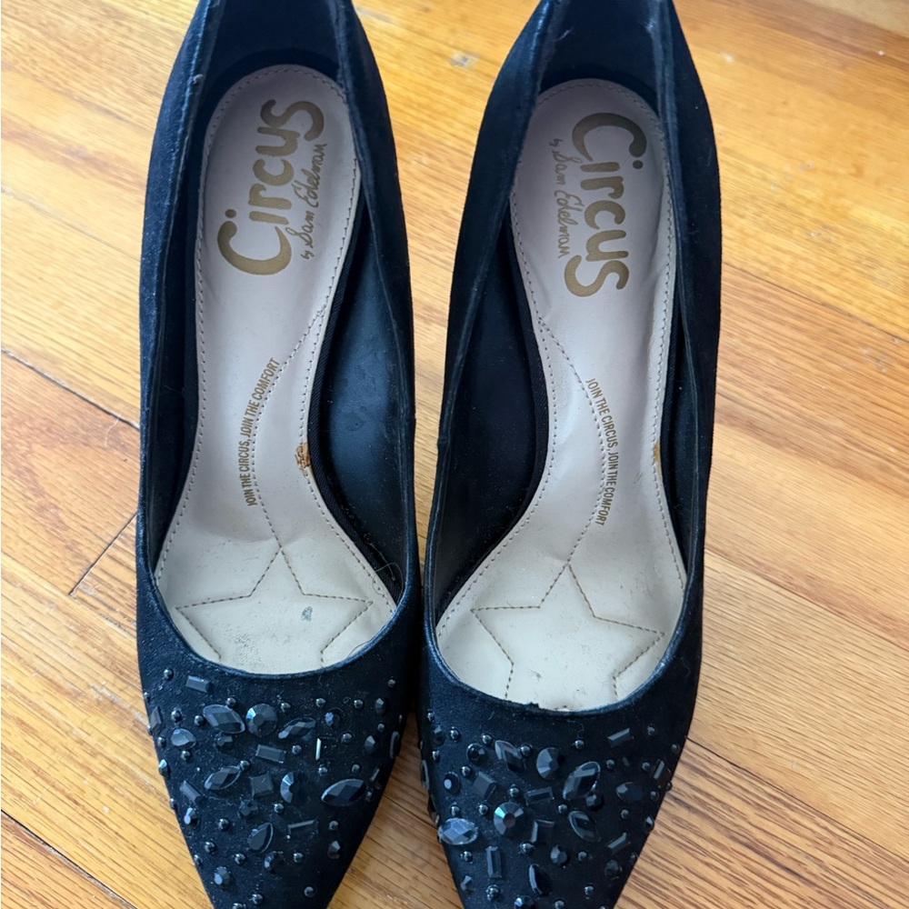 Circus by Sam Edelman Elegant Black Embellished Heels